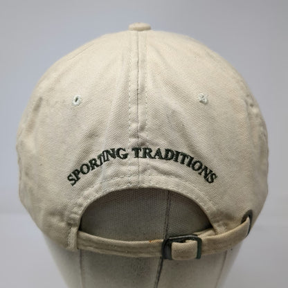 Orvis Baseball Cap Beige Vintage Sporting Traditions Embroidered Slideback Hat