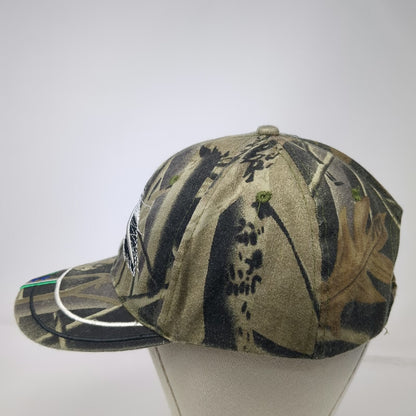 Camo Baseball Cap Green One Size Feather Indigenous Native American Pattern Hat