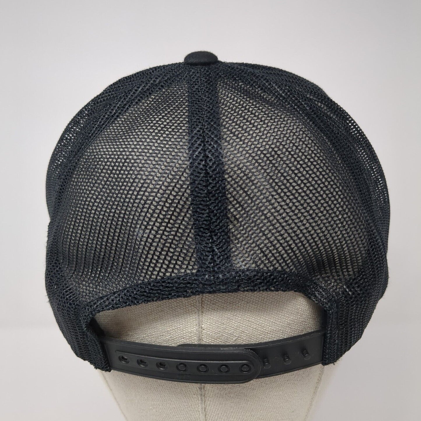 Country Auto Snapback Trucker Hat Black One Size Mesh Back Yupoong