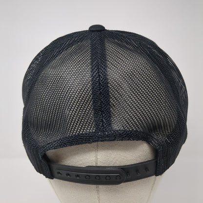 Country Auto Snapback Trucker Hat Black One Size Mesh Back Yupoong