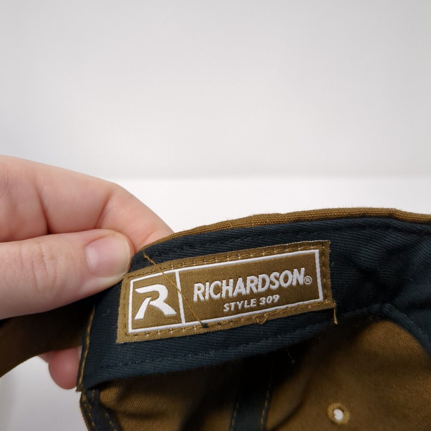 Beer Strapback Hat Brown One Size Adjustable Embroidered Richardson