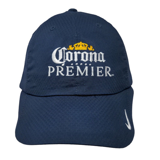 Corona Premier Strapback Hat Blue OSFM Adjustable Embroidered Nike Heritage86