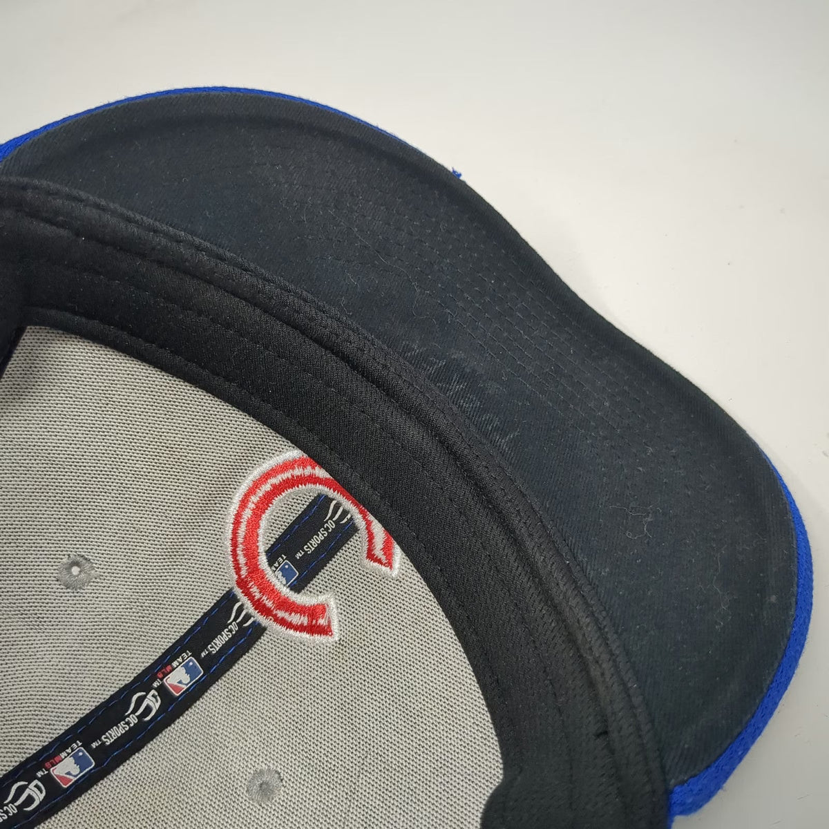 OC Sports MLB Chicago Cubs Baseball Cap Blue One Size Strapback Curved Brim