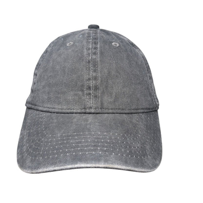 Unbranded Slideback Hat Gray One Size Adjustable Vented Holes 6 Panel Blank