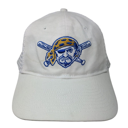 Pirate Forever #21 Snapback Trucker Hat White OSFA Embroidered Mesh Back