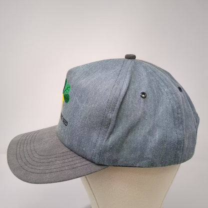 K-Products Crystal Beet Seed Trucker Hat Gray One Size Made in USA Vintage