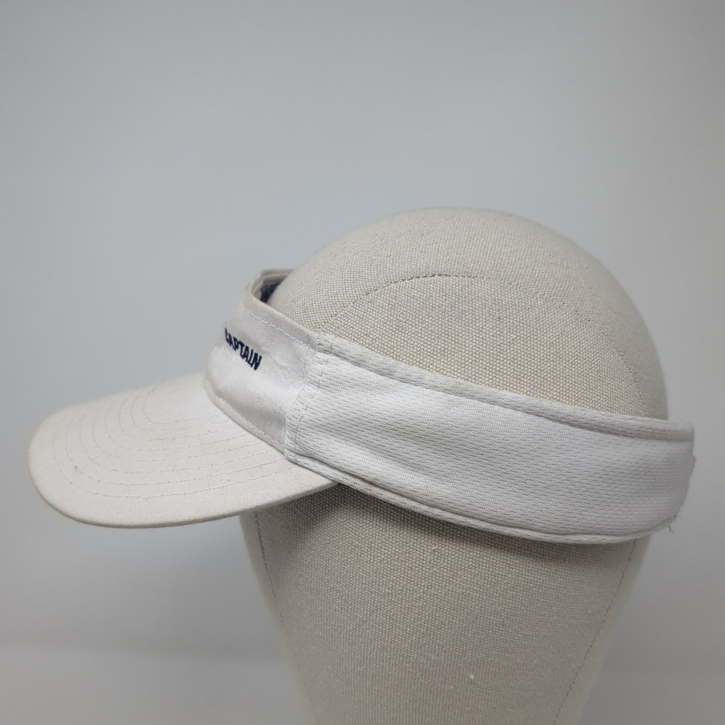 USTA League Missouri Valley Sun Visor Hat White One Size Adjustable Hit Dry