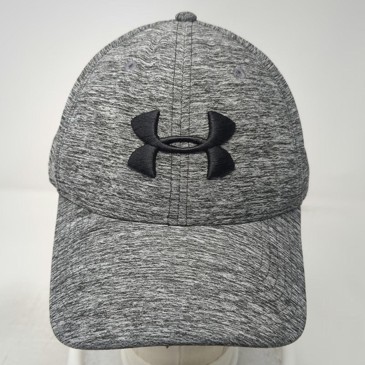 Under Armour Baseball Cap Gray XL Fitted Embroidered Logo Heathered Athletic Hat