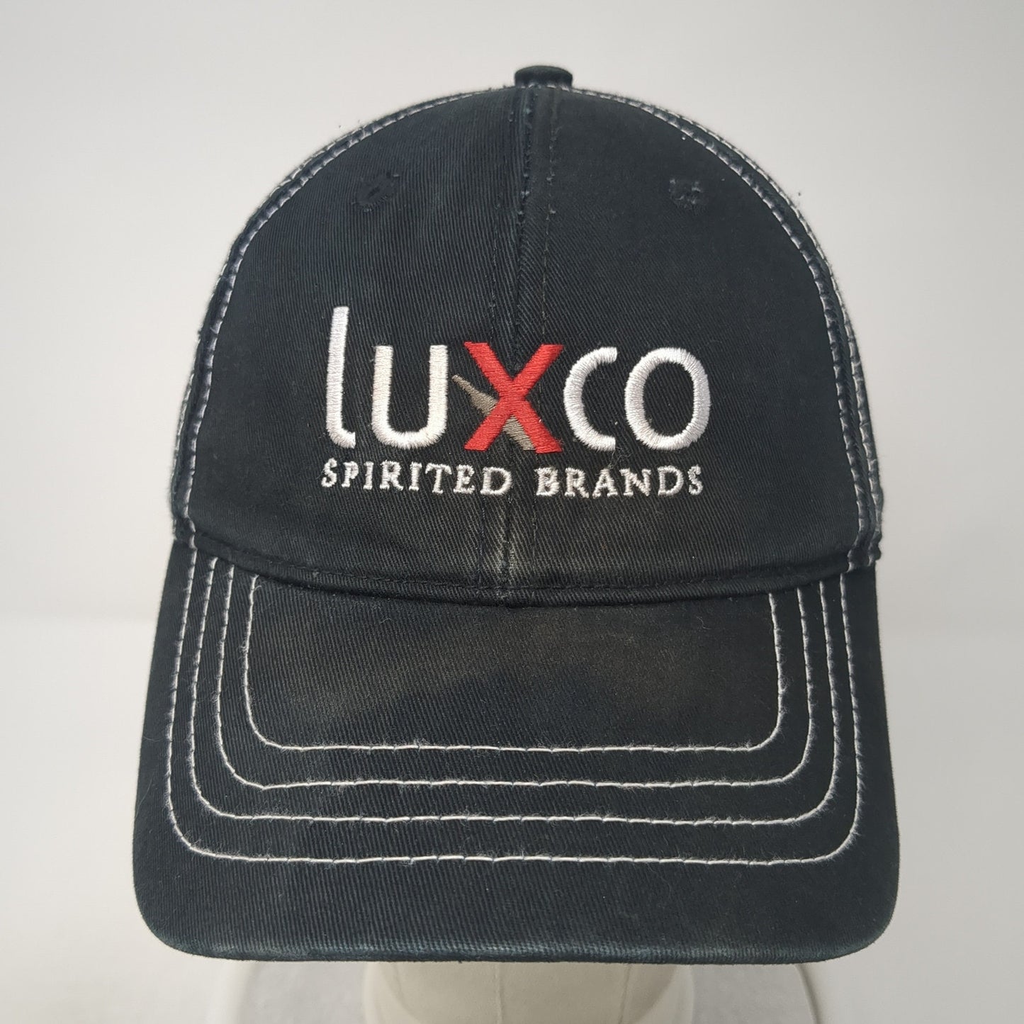 Luxco Spirited Brands Strapback Hat Black One Size Adjustable Stylemaster