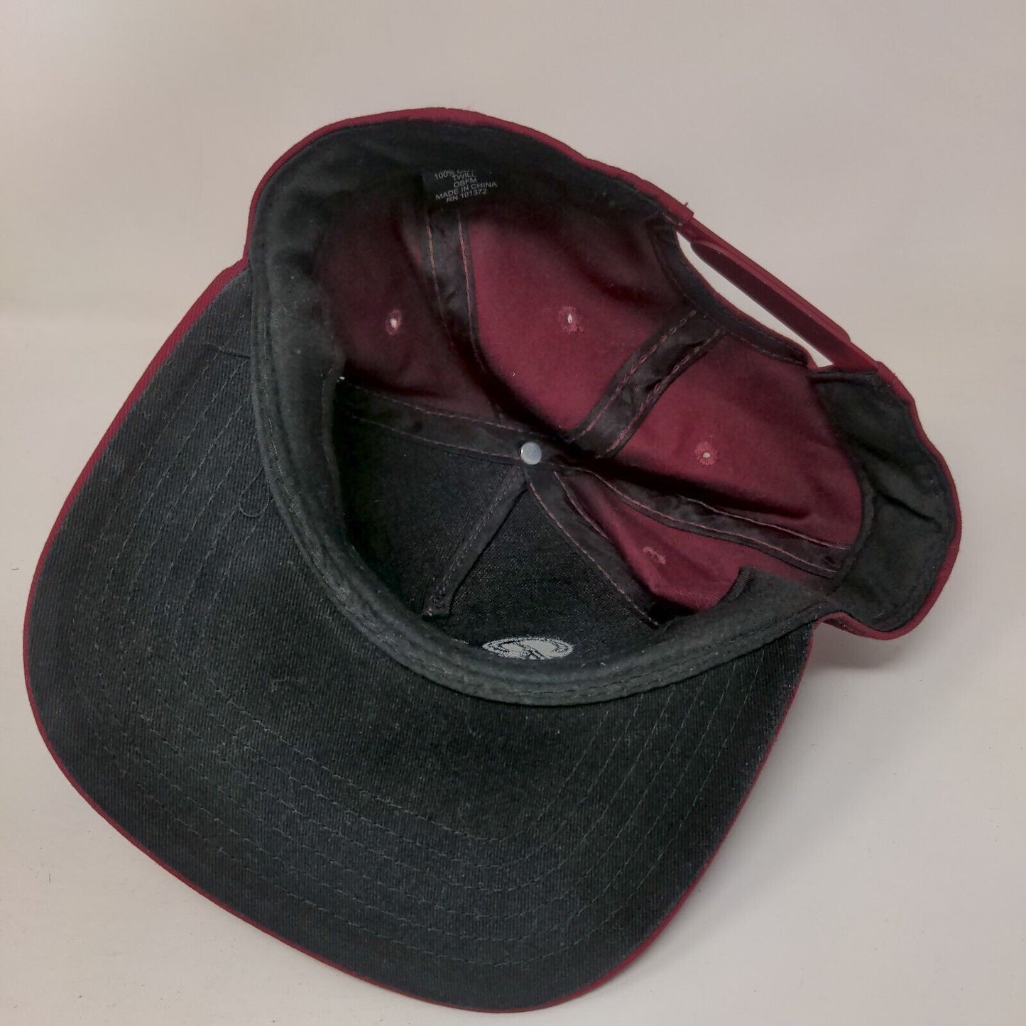 Authentic Primitive Snapback Hat Red OSFM Adjustable Embroidered 6 Panel
