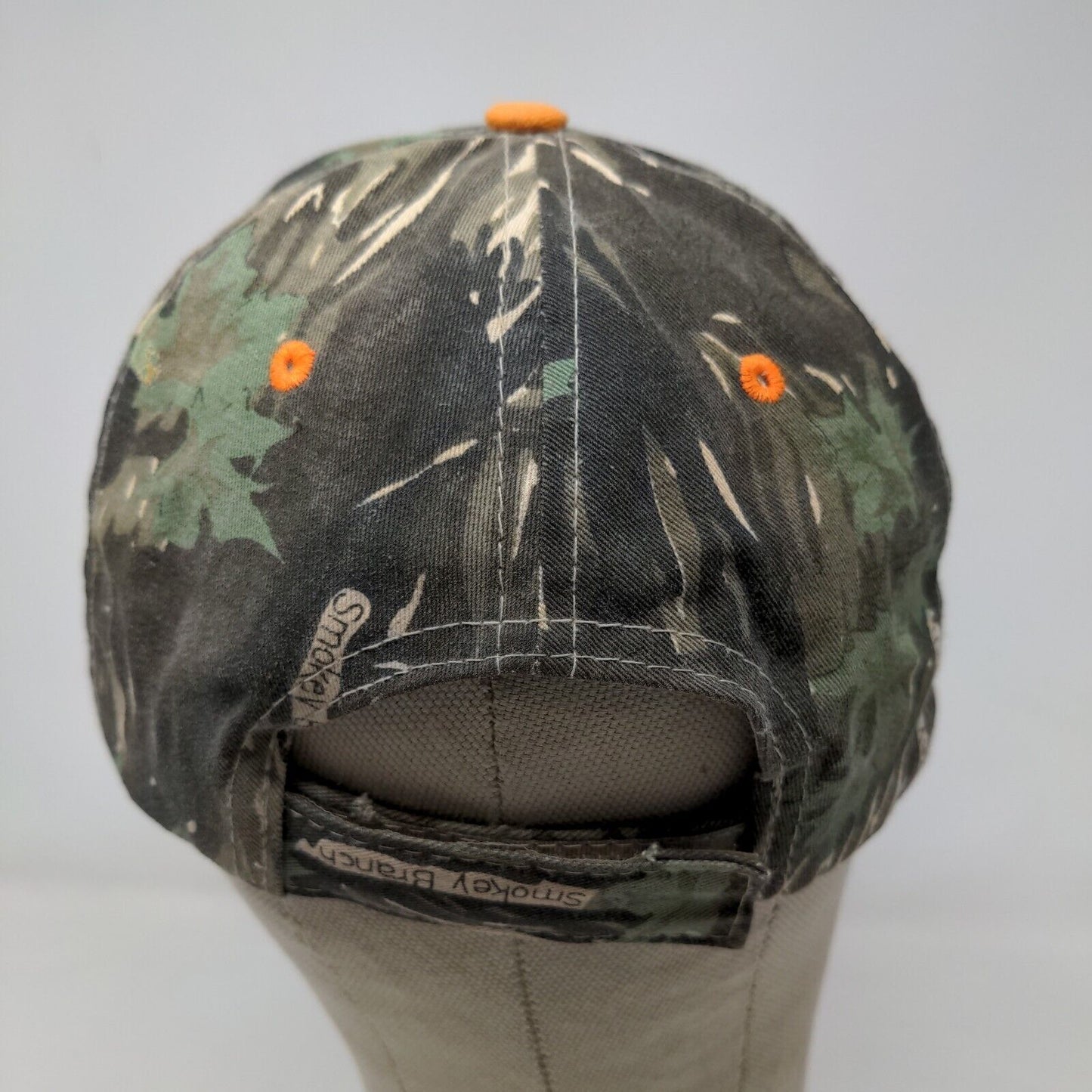 Hit Wear Men's Strapback Camo Hat Green OSFA Embroidered Dixie Chopper Logo