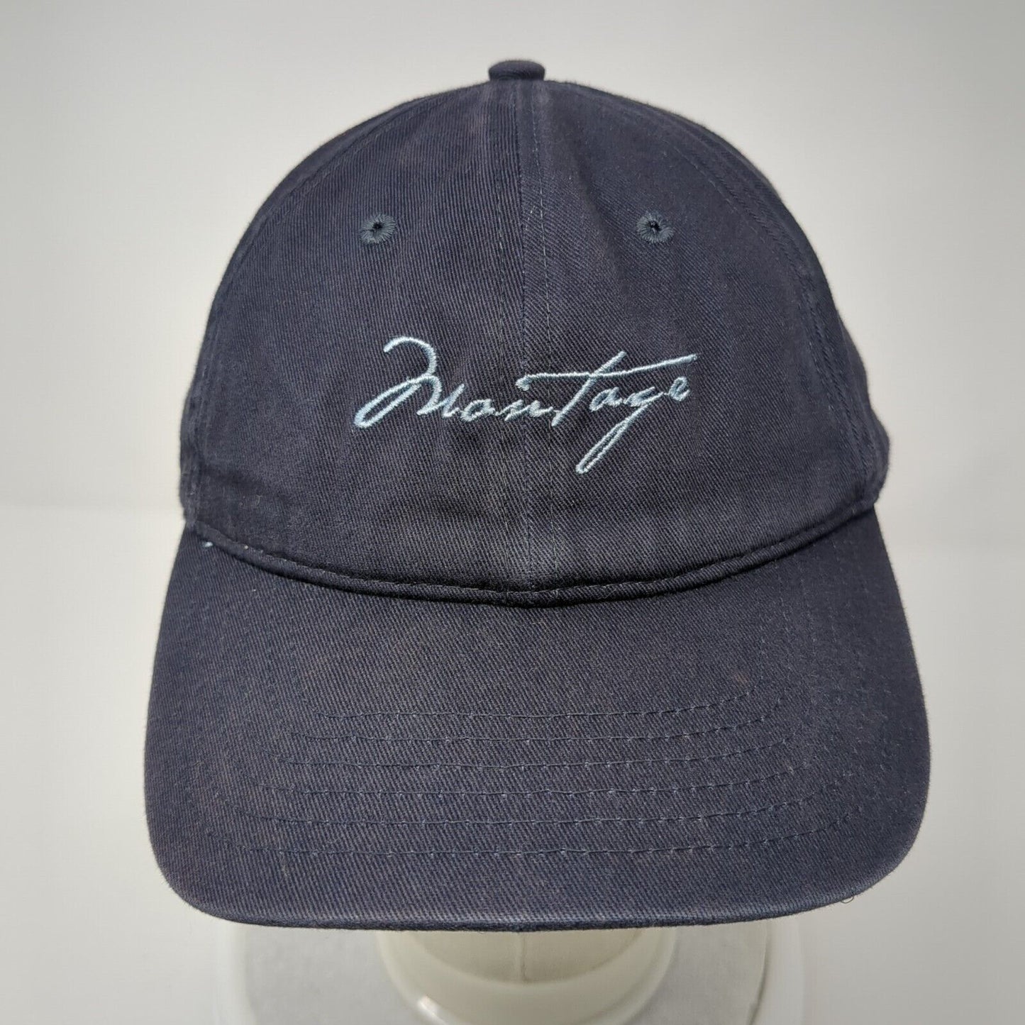 Montage Laguna Beach Slideback Hat Blue One Size Adjustable Embroidered