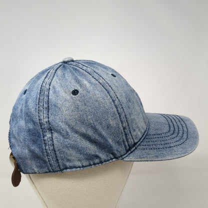 Unbranded Slideback Hat Blue One Size Adjustable 6 Panel Denim Blank