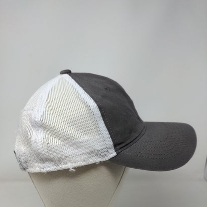 Marble Slab Creamery Strapback Mesh Back Trucker Hat Gray Adult 6 Panel