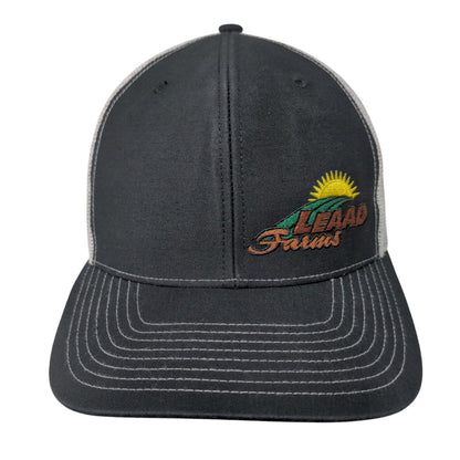 LEAAD Farms Snapback Mesh Back Trucker Hat Black OSFA Embroidered