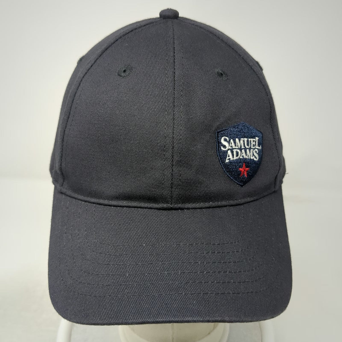 Snapback Gray One Size Hat Samuel Adams Beer Embroidered Cotton 6 Panel