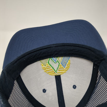 Gem State of Mind Snapback Trucker Hat Blue OS Adjustable Mesh Back Yupoong