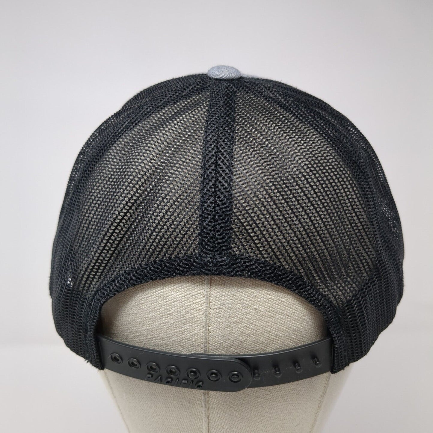 Pacific Headwear Snapback Trucker Hat Gray One Size Adjustable Mesh Back
