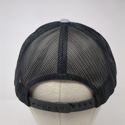 Pacific Headwear Snapback Trucker Hat Gray One Size Adjustable Mesh Back