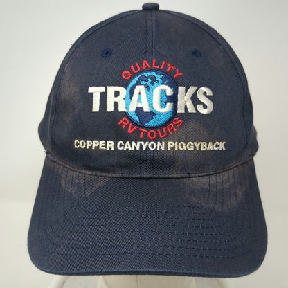 Quality Tracks RV Tours Copper Canyon Piggyback Blue One Size Baseball Cap Hat