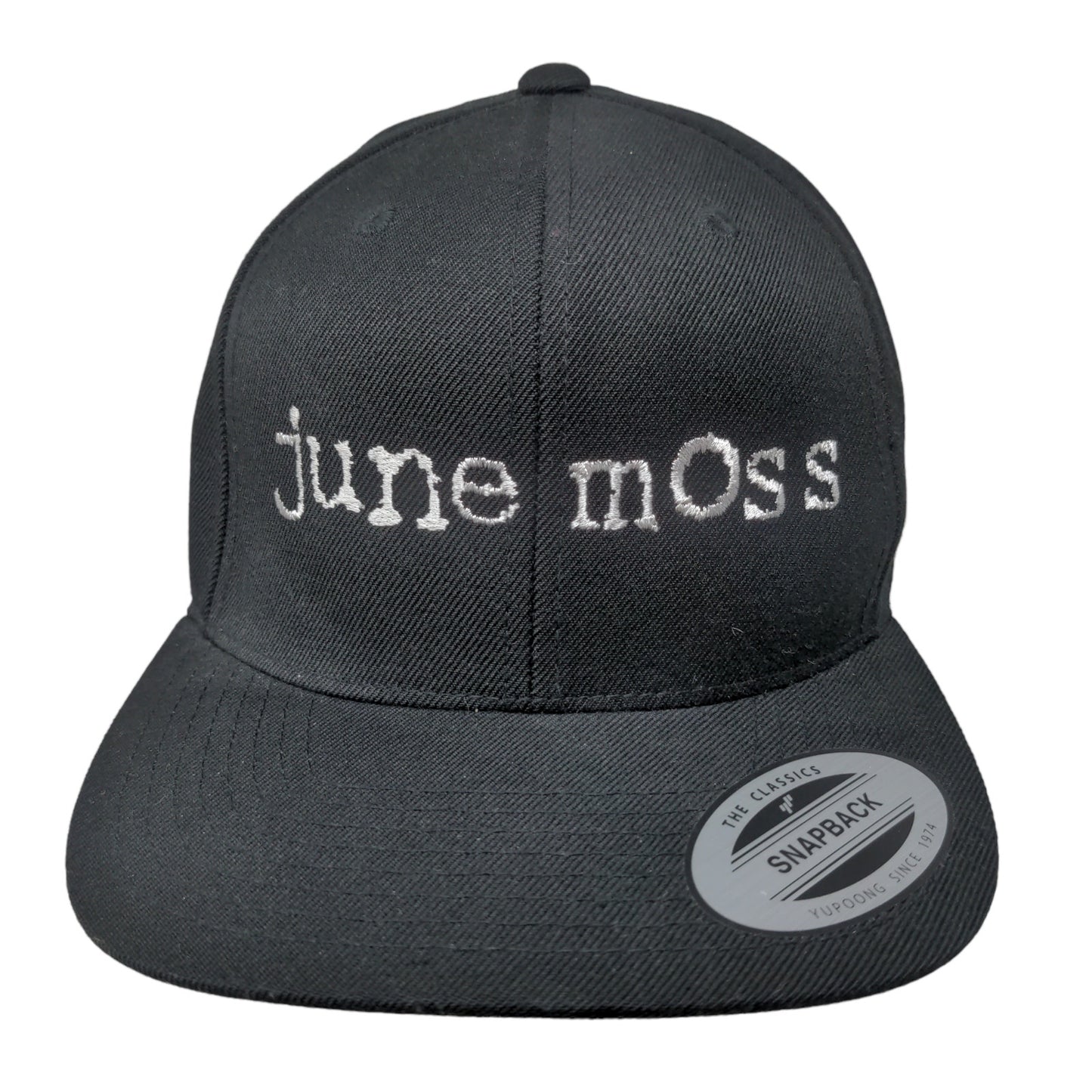 June Moss Men's Snapback Hat Black Adjustable Autographed Becca Tobin