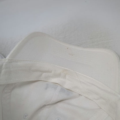 Nike Baseball Cap White One Size Just Do It Swoosh Logos Cotton Slideback Hat