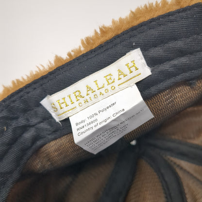 Shiraleah Chicago Baseball Cap Brown One Size Adjustable Sherpa Corduroy