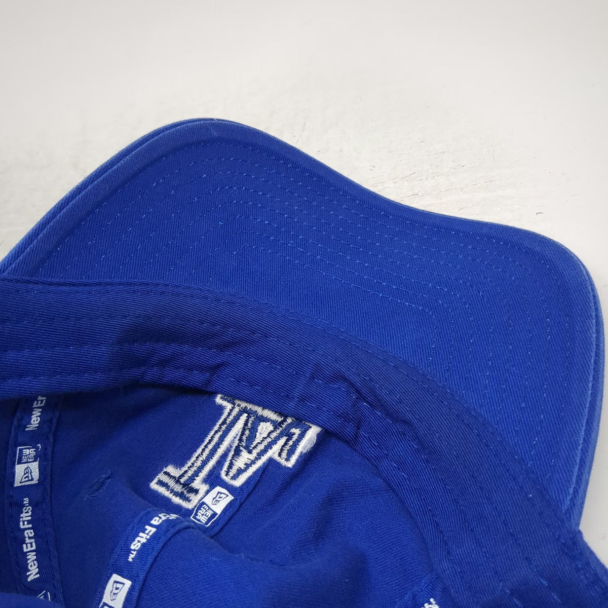 New Era Los Angeles Dodgers MLB Baseball Cap Blue One Size Slideback Cotton Hat