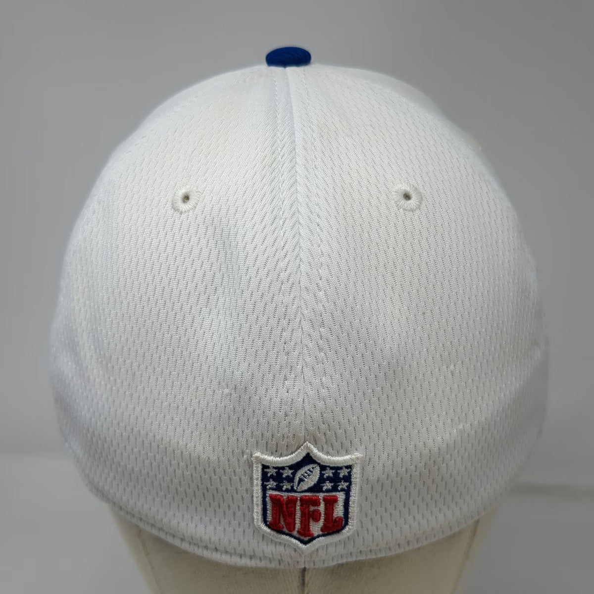 New Era New York Giants NFL Cap Blue White L 39THIRTY Stretch Fit Curved Brim