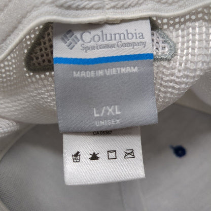 Columbia PFG Fitted Mesh Back Trucker Hat Blue L/XL Colorblock Outdoor