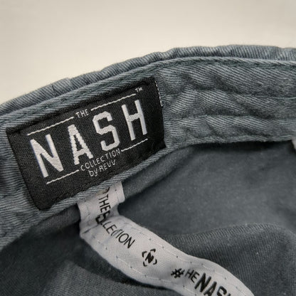 The Nash Collection Logo Baseball Cap Blue One Size Embroidered Washed Slideback