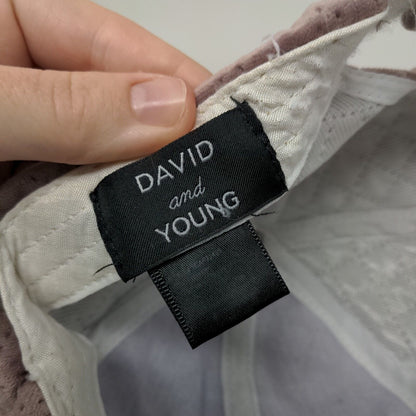 David And Young Strapback Hat Pink One Size Adjustable Quilted Blank 6 Panel