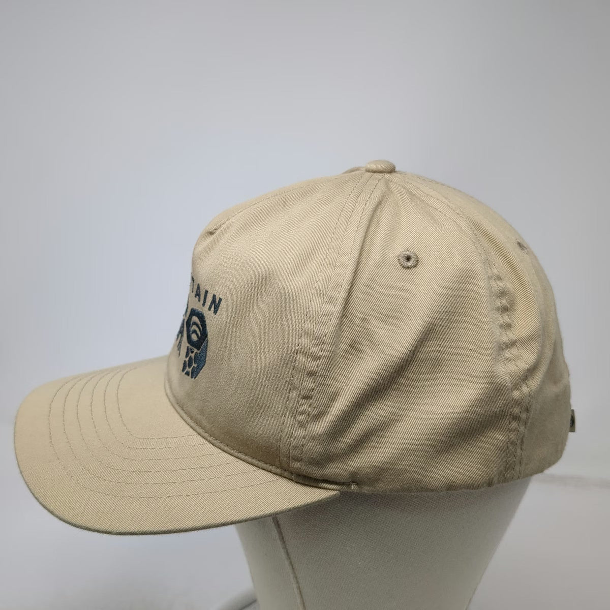 Mountain Hardwear 5 Panel Beige OSFM Strapback Embroidered Logo Nut Graphic hat