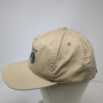 Mountain Hardwear 5 Panel Beige OSFM Strapback Embroidered Logo Nut Graphic hat