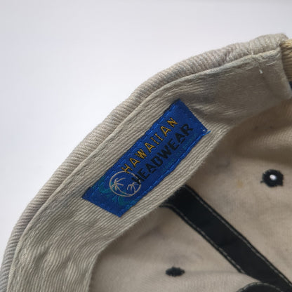 Hawaii Slideback Baseball Cap Beige OS Adjustable Embroidered Hawaiian Headwear