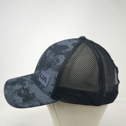 Under Armour Trucker Hat Gray One Size Digital Camo Mesh Back Snapback Logo