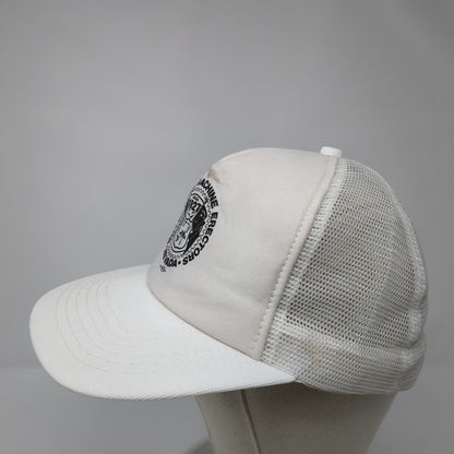Mill Wright & Machine Erectors Nevada Snapback Trucker Hat White OS Adjustable