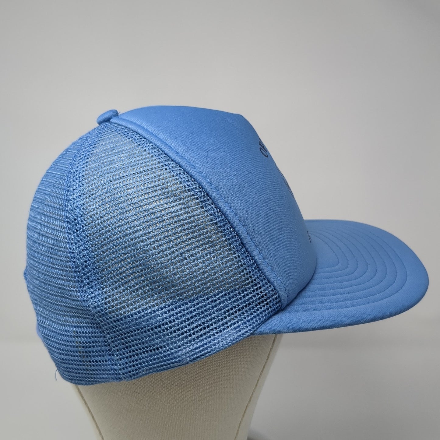 Optimist Football Snapback Trucker Hat Blue OS Adjustable Mesh Back 6 Panel