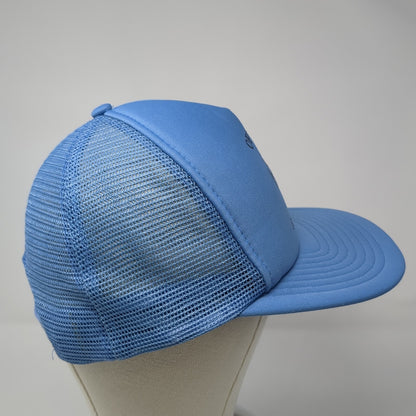 Optimist Football Snapback Trucker Hat Blue OS Adjustable Mesh Back 6 Panel