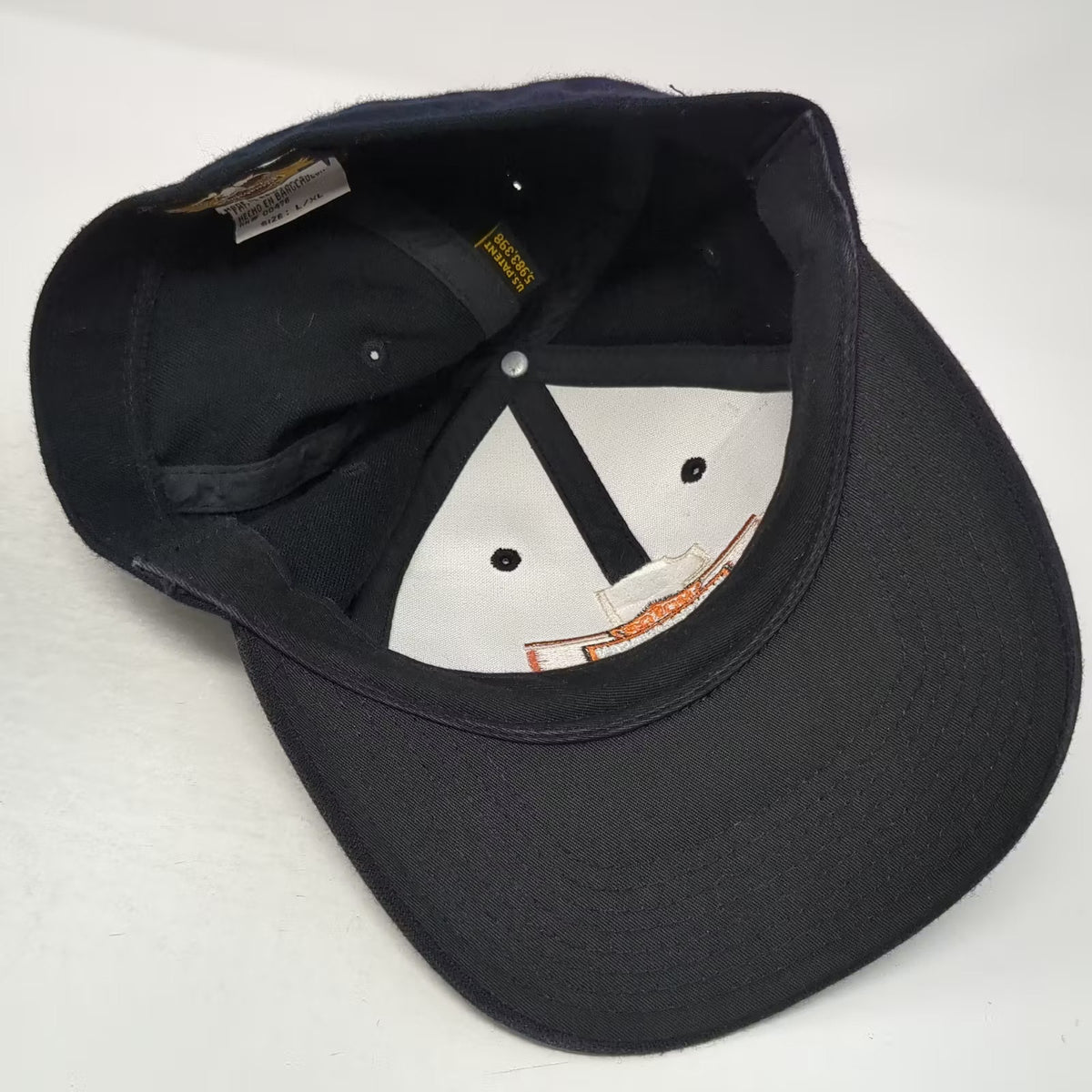 Harley-Davidson Baseball Cap Blue XL Embroidered #1 Bar & Shield Stretch Fit Hat