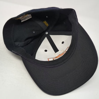 Harley-Davidson Baseball Cap Blue XL Embroidered #1 Bar & Shield Stretch Fit Hat