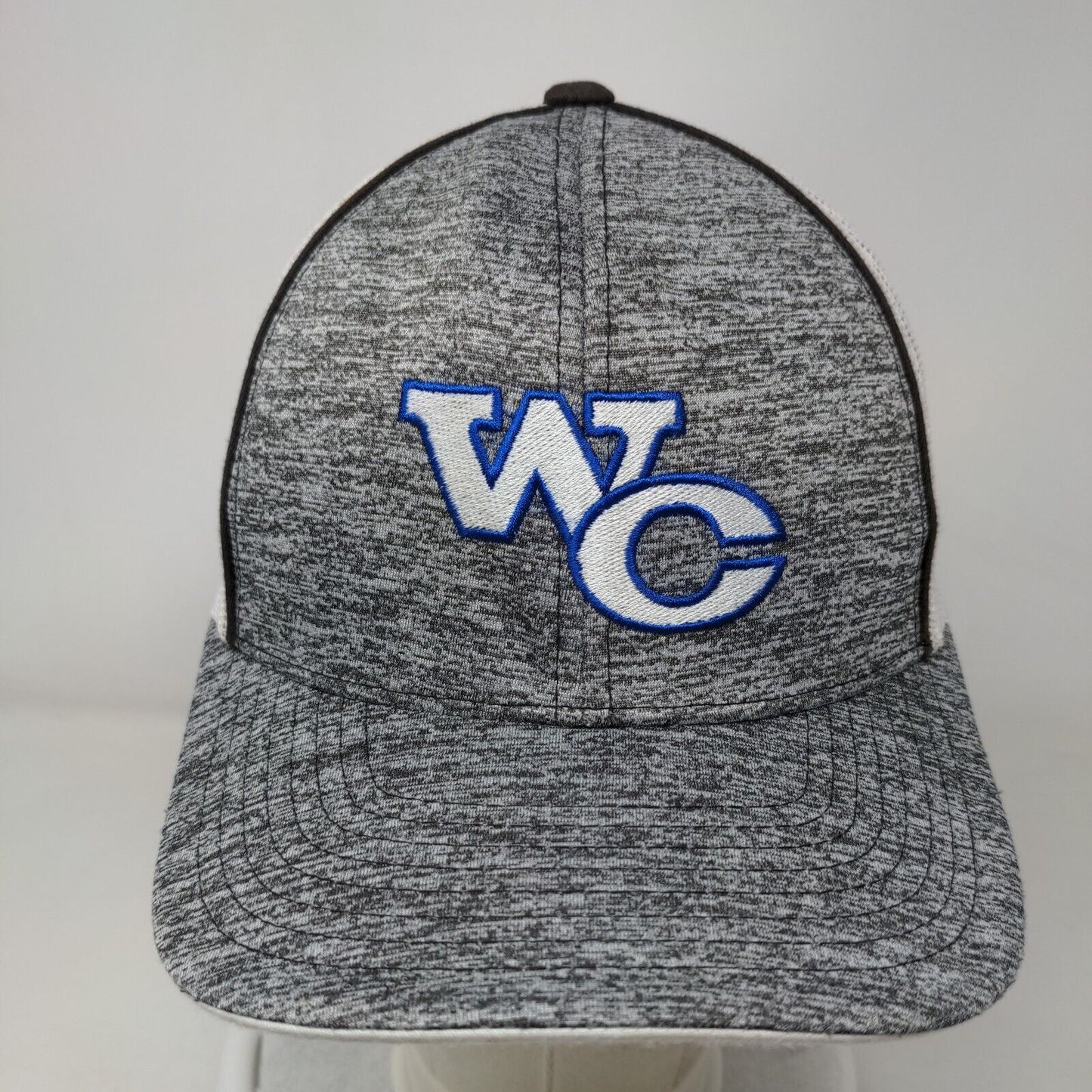 WC Snapback Mesh Back Trucker Hat Gray OSFA Colorblock Pacific Headwear