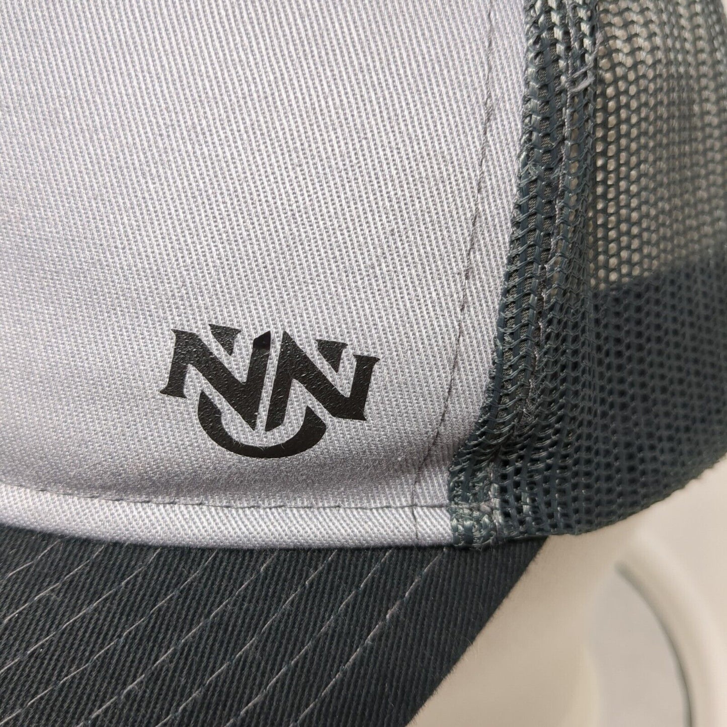 NN Snapback Trucker Hat Gray OSFA Adjustable Mesh Back Port Authority
