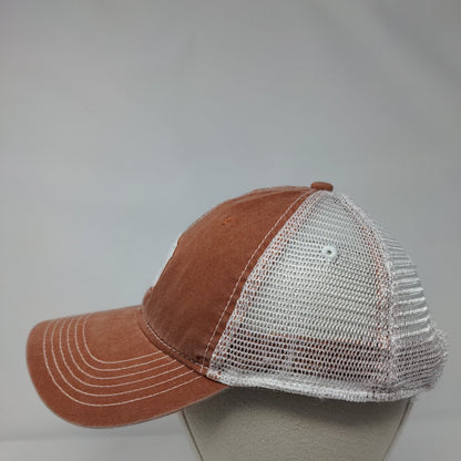 Ahead Strapback Mesh Back Trucker Hat Brown Extreme Fit Stanley ID