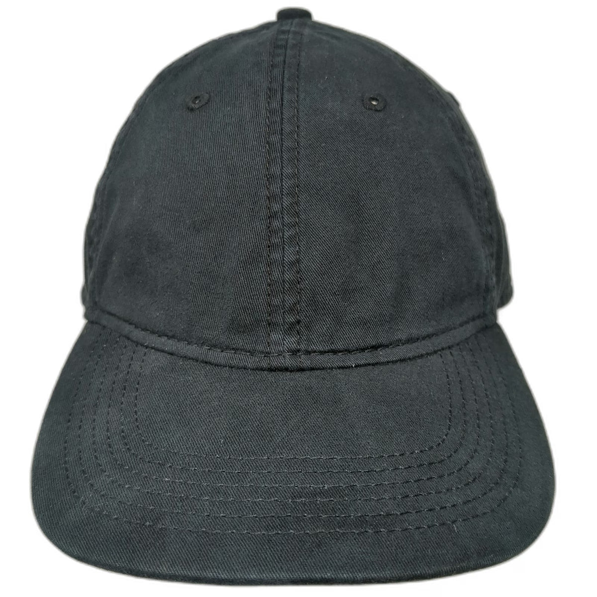 Goodfellow & Co Baseball Cap Black One Size Leather Strap Slideback Blank Hat