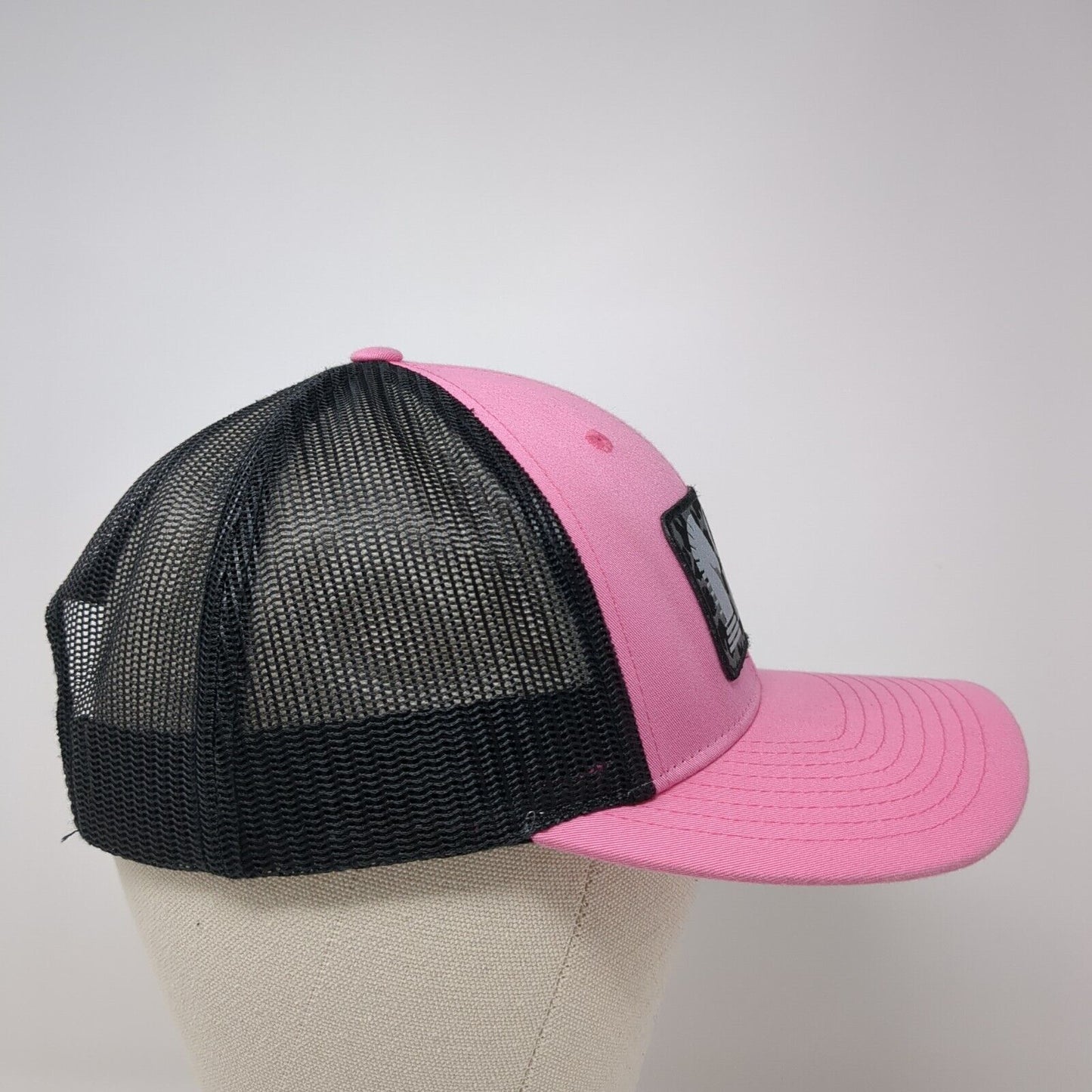 Classic Equine Snapback Trucker Hat Pink Small Adjustable Mesh Back Richardson