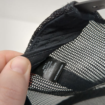 Fast Back Flag Snapback Trucker Hat Black One Size Mesh Back 6 Panel