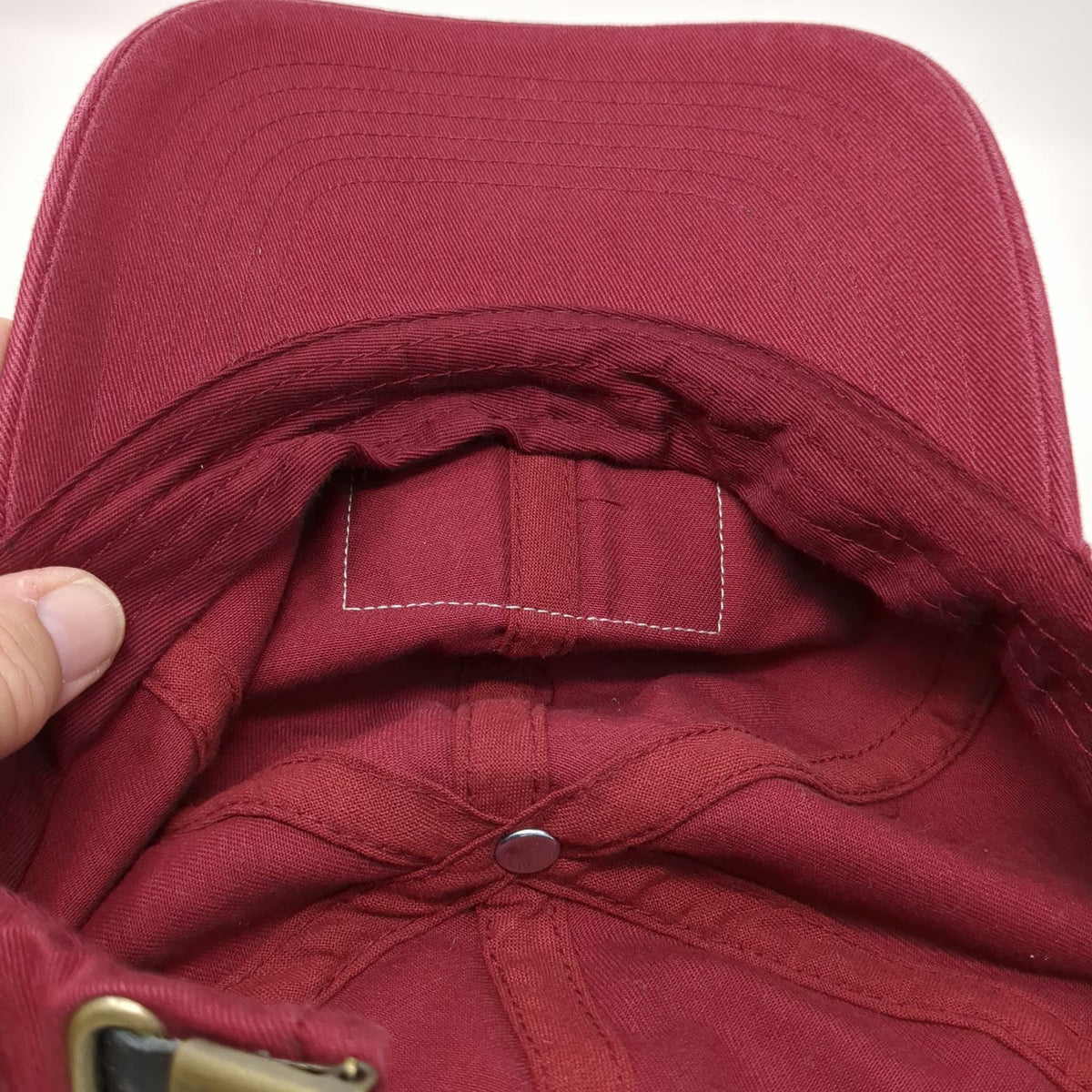 CYRK Baseball Cap Red One Size Caterpillar Machines Front Patch Slideback Hat