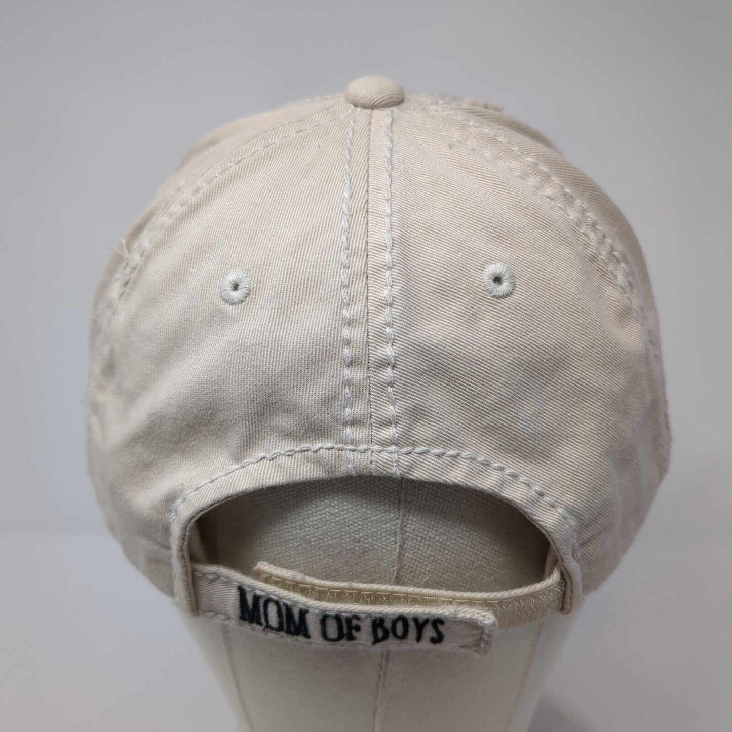 Mom Of Boys Strapback Hat Tan One Size Adjustable KB ETHOS Vintage