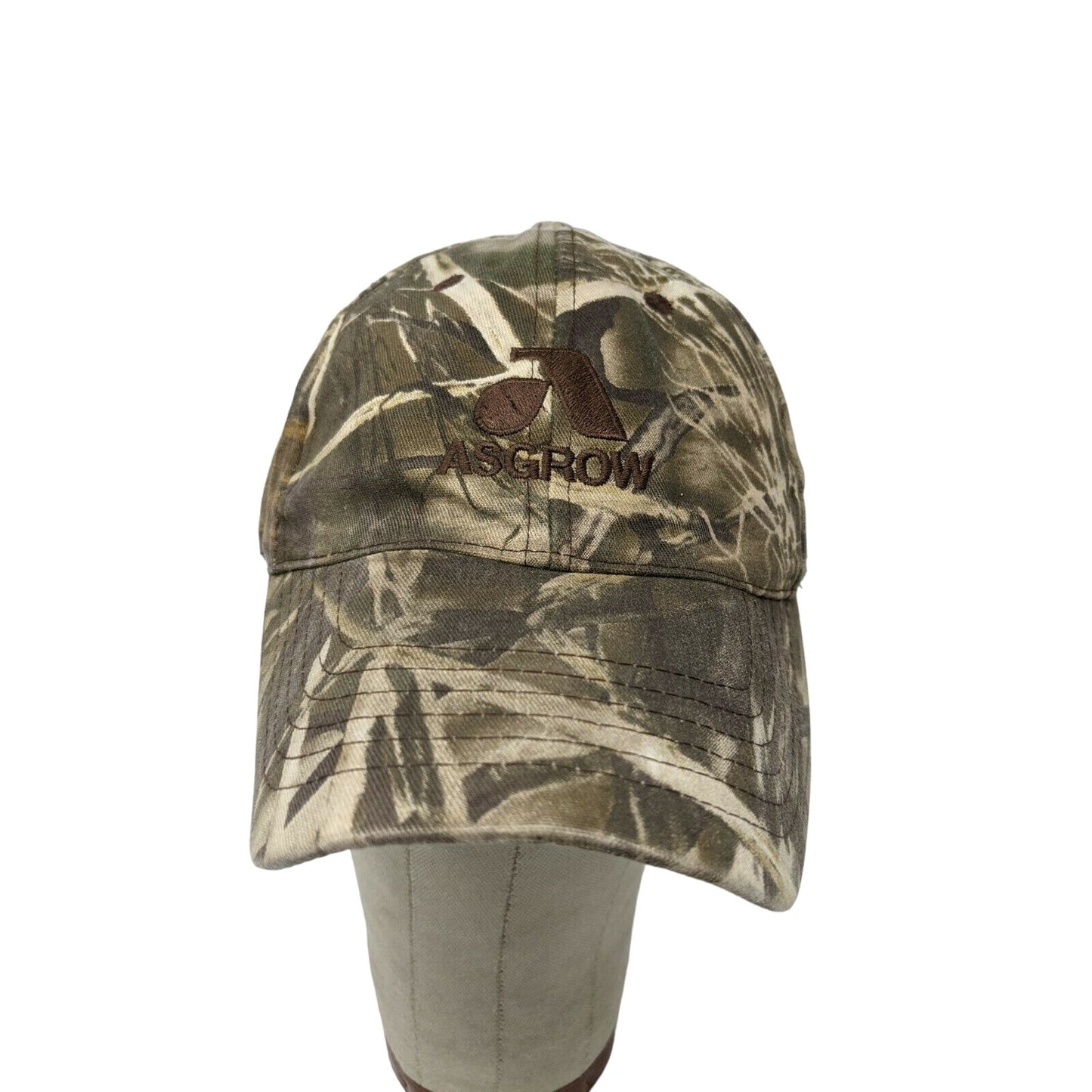 Asgrow Camo Hat Advantage Max 4 HQ Strapback Adjustable K Products Green Brown